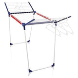 Pegasus 200 Solid Staande droger, met 20 m drooglengte voor 2 wasbeurten, vleugelwasdroger voor lange was met 4 houders voor kleine onderdelen, kledinghangers en 5 beugels