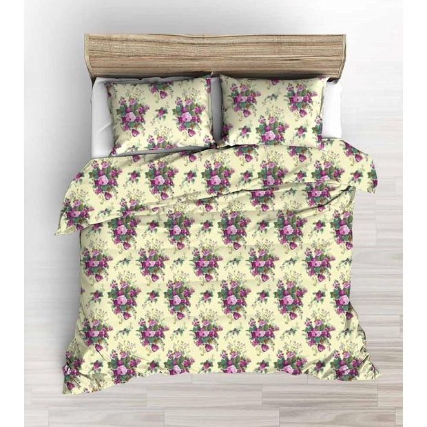 Onyx beddengoed 135 x 200 cm en kussensloop 80 x 80 cm 100% zacht comfortabel microvezel hoogwaardig dekbedovertrek met ritssluiting ademend beddengoed 135 x 200 cm VH-15