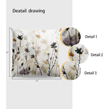 Boerderij set van 2 kussenslopen, 40 x 40 cm, voor rustieke woondecoratie, moderne bank, wilde bloemen, overgooien, kussensloop, decoratie voor bank, slaapbank