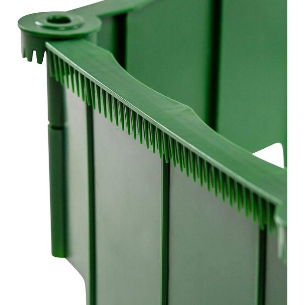 Slakkenhek en bloembedrand | Slakkenbescherming, slakkenbarrière, slakkenbarrière voor de tuin - geen chemicaliën | Plug-in-systeem - eenvoudig, effectief en uitbreidbaar | Kunststof | Groen | 1 meter