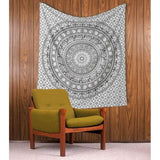 Mandala wandtapijt - decoratief strandlaken hippie wandtapijt olifant gooien wandtapijt - 152 x 127 cm - grijs Mandala wandtapijt - decoratief strandlaken hippie wandtapijt olifant gooien wandtapijt - 152 x 127 cm - grijs