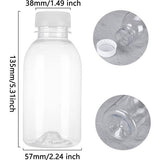 Melkflessen Lege melkflessen met deksel Sapfles om zelf te vullen Plastic waterfles Transparante drinkfles om zelf te vullen en te bottelen voor sap Yoghurt Smoothie Water 250 ml