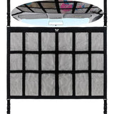 Bagagenet auto, bagagenet, autodak, bagagenet camper, auto plafondnet, auto campingaccessoires, bagagenet auto met instelbaar, voor de meeste voertuigtypen 80 x 55 cm