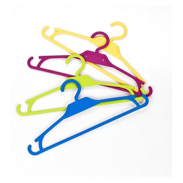 Kinderkleerhangers Set van 25 Babygarderobe Kinderkleerhangers (paars/roze)