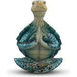 Yoga-Schildkröte, Meditationsfigur Heimdekoration, kreative Strand-Meditationsschildkröte für Zuhause, Geschenksammlung, Büro, Frühling, Sommer, Gartendekoration