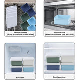 Set van 16 voedselbewaarcontainers met deksel, klein, vriescontainers van 150 ml, kleine container, mini-bewaarcontainer, vriescontainer, kunststof, BPA-vrij, geschikt voor magnetrons en diepvriezers