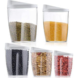 Opslagcontainers, set van 5 BPA-vrije voedselopslagcontainers voor ontbijtgranen/cornflakes