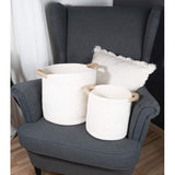 Set van 2 opbergmanden – opbergruimte en organisatie voor de gang, badkamer, slaapkamer en woonkamer of als speelgoedorganizer in de kinderkamer