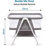 Babybed/wiegwieg/reisbed/babybedje/babywieg/babywiegwieg, eenvoudig draagbaar wiegje, verstelbaar draagbaar bed voor baby's/pasgeborenen (grijs)