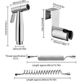 Bidet handdouche met slang Handdouche voor bidettoilet met haak Handbidetsproeier voor toiletbidetsproeier