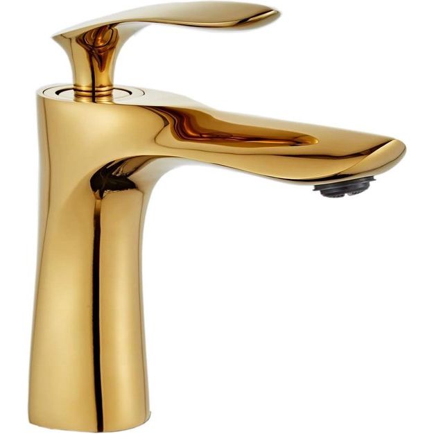 Wastafelkraan Goud Chroom Messing Eengreeps Wastafelmengkraan