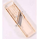 groenteschaaf, kunststof, wit/eierschaalkleuren, 31,1 x 8,9 x 3,2 cm