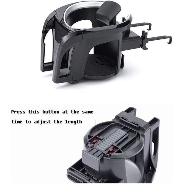 Autobekerhouder voor ventilatie, bekerhouder, mobiele telefoonhouder, geschikt met 7,8 cm diameter flessenhouder, blikjeshouder drankhouder voor alle telefoons