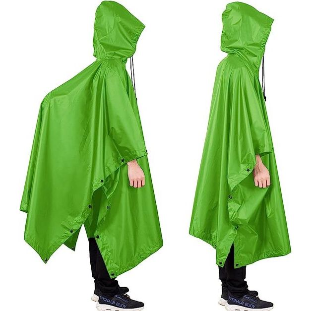 Opret Waterdichte regenponcho voor volwassenen, lichte regenjas 3-in-1 Opret Waterdichte regenponcho voor volwassenen, lichte regenjas 3-in-1
