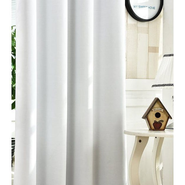 Gordijnen, ondoorzichtig gordijn met geperforeerde ringen, 2-delige Set verduisteringsgordijnen, Semi-zwaar gordijn met geperforeerde ringen