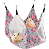 Hangmat voor huisdierenkooien Zacht dubbellaags klein hamsterhangbed Pluizig huisdierkooi Hangmat voor ratten, hamsters, chinchilla's en eekhoorns