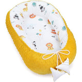 nestje baby 90 x 50 cm - knuffelnest pasgeborenen nestje winter/herfst cocon babynest safari toffee