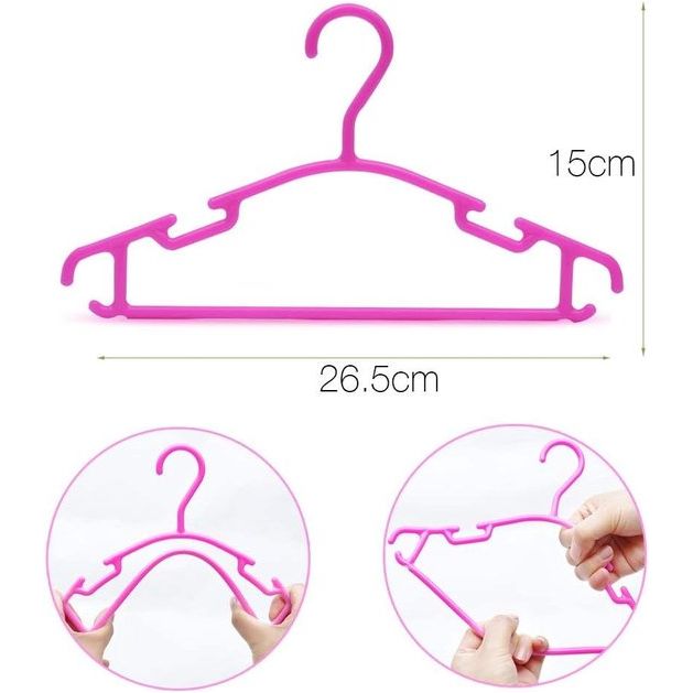 Kleerhangers voor kinderen baby 40 stuks 27 cm met 3 stuks kleerhangers organizer