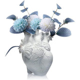 Hartvaas, witte anatomische bloempot, decoratie voor woonkamer en slaapkamer, decoratieve vaas (waterdicht) Hartvaas, witte anatomische bloempot, decoratie voor woonkamer en slaapkamer, decoratieve vaas (waterdicht)