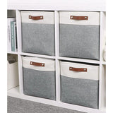 33 x 38 x 33 cm, Storage Boxes, Set of 3 Fabric Storage Cubes for Kallax Shelves, Cupboards