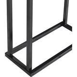 2-Tier Black Freestanding Towel Rails (Two Tiers, Black)