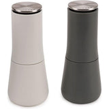 Milltop Kruimelvrije zout- en pepermolenset, 16,9 cm, grijs en wit