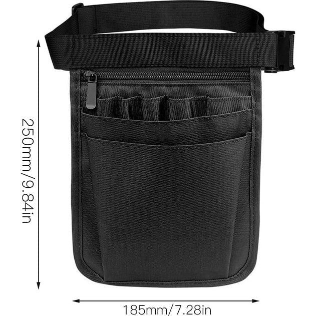 Gereedschapstas met riem, verpleegstertas, verstelbare gereedschapsriem, tas, verpleegstertas, multifunctionele gereedschapstas, riemtas, werk voor dames en heren (25 x 18 cm)