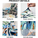 Sofa Cover 4 Seater - Elastic Stretch Spandex Sofa Throws Sofa Hoes - Antislip Wasbare Sofa Protector Bank Cover voor Sofa met armleuningen - Regenwoud