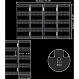 Opvouwbare acryl sieraden organizer - 5 lagen en 4 panelen voor het opbergen van oorbellen, armbanden en kettingen - biedt plaats aan 128 paar oorbellen - helder transparante sieraden organizer