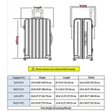 3D-printontwerp Reiskoffer Beschermende trolleykofferhoes 19"-30" hoes (L (past op 26"-28" trolleykoffer), Giraffe