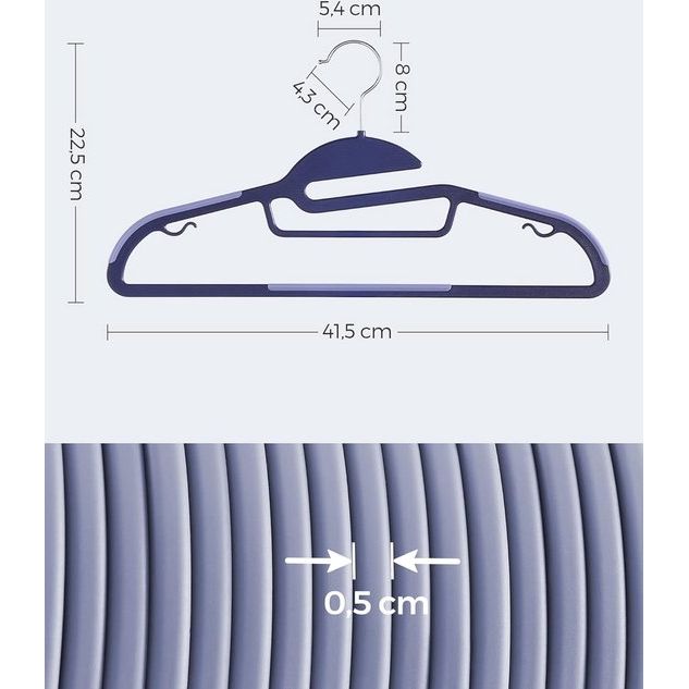 Kledinghanger,donkerblauw
