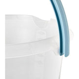 Emmer met geïntegreerde meetschaal en ergonomische handgreep, 10 l, Mika, natuurtransparant