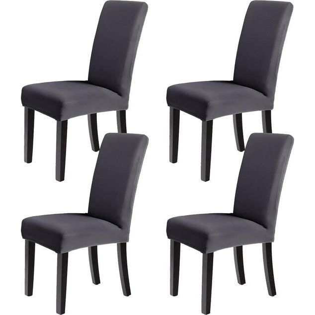 Stoelhoezen, set van 4 stoelhoezen, stretch hoezen voor schommelstoelen, eetkamerstoelen, bescherming, stoelhoezen, decoratie, bi-elastische overtrek voor hotel, bruiloft, banket, keuken,