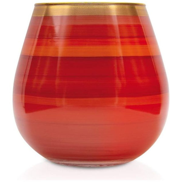 lantaarn Vesuvio Tomato vazen ​​van gekleurd glas, rood, 15 cm, middelgroot