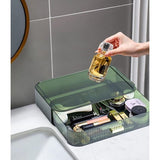 Cosmetische organizer met stapelbare lades, 30 x 20 x 14,5 cm, grote make-up organizer met 12 vakken, huidverzorging make-up organizer opslag voor penselen, kast, lade, koffer,