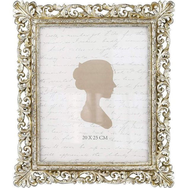 antieke fotolijst 20x25 cm, 8x10 vintage fotolijst met glasplaat, wanddecoratie gouden tafeldecoratie