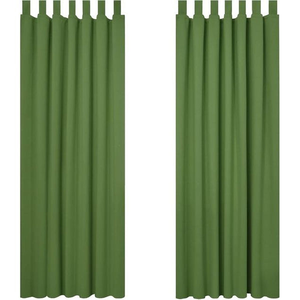 Verduisteringsgordijnen met lussen, ondoorzichtig, set van 2 Blackout curtains with loops, opaque, set of 2