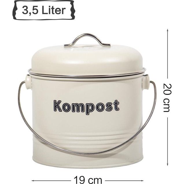 Prullenbak Beige 3.5L