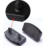 12 x lattenbodemhouders, 24 x zijlattenhouders, 5,5 cm x 9 mm (binnenmaat) plastic eindkappen houder brede middenrail vervanging bed lamel houder kits voor een- en tweepersoonsbedden