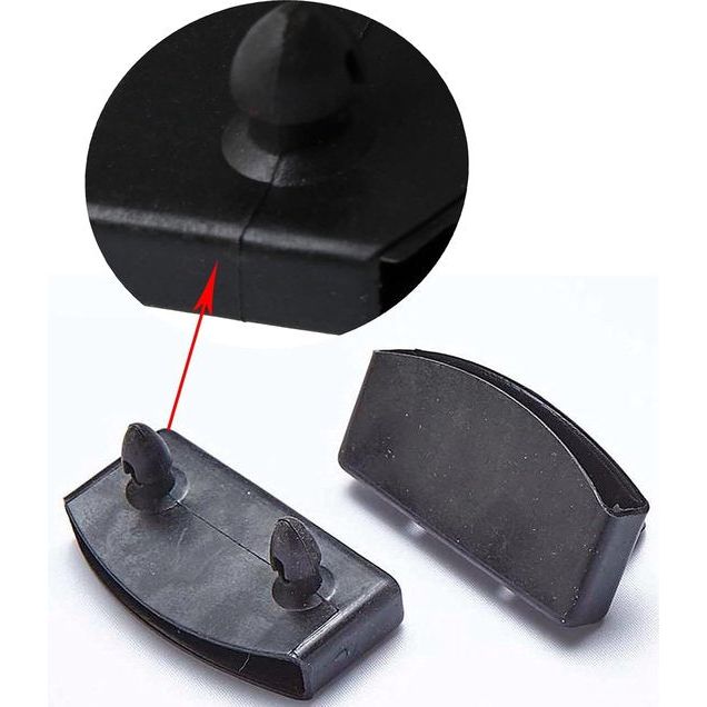 12 x lattenbodemhouders, 24 x zijlattenhouders, 5,5 cm x 9 mm (binnenmaat) plastic eindkappen houder brede middenrail vervanging bed lamel houder kits voor een- en tweepersoonsbedden