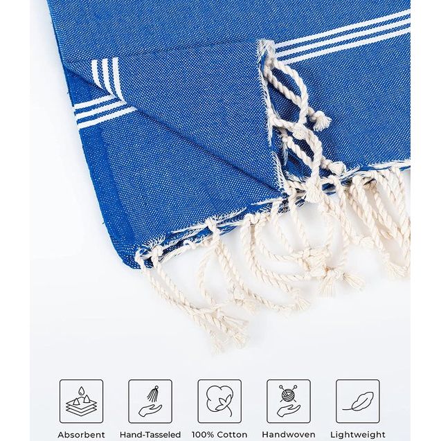 Hamamdoek, strandhanddoek, badhanddoek, saunahanddoek, 100% katoen, 100 x 200 cm, licht, zacht en absorberend, XXL hamamdoek, groot, 100 x 200 cm, sauna, hamamdoek voor dames en heren