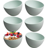 Bowl mueslikommen set van 6 | onbreekbaar | 750 ml soepkommen | kom en kommen set van kunststof | kommen set (mintgroen)