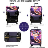 3D-printontwerp Reiskoffer Beschermende trolleykofferhoes 19"-30" hoes (L (past op 26"-28" trolleykoffer), Giraffe