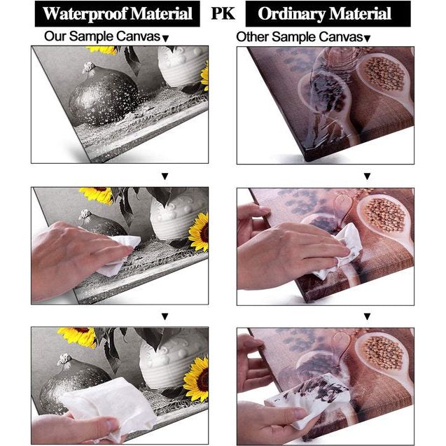 Zonnebloem foto canvas foto canvas zonnebloemen verlangen naar zon kunstdrukken op canvas schilderij woondecoratie voor woonkamer slaapkamer hal muur Kerstmis 30 x 30 cm 3-delige set