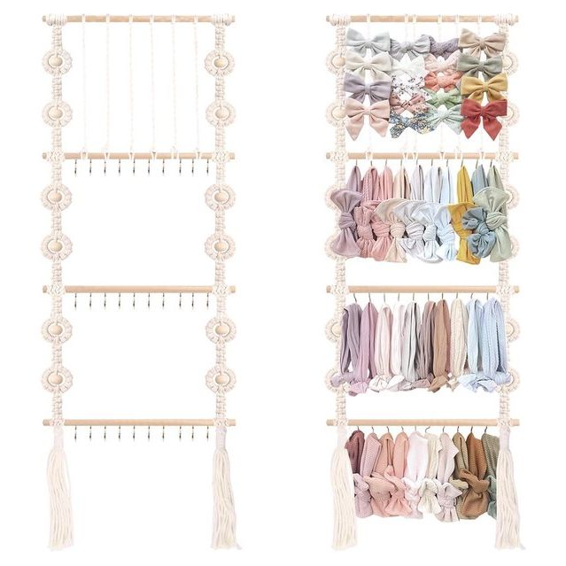 Haarbandstandaard, haaraccessoires voor meisjes, opbergen, hoofdband organizer, babyhaarband, hangorganizer, haarstrikrek voor meisjeskamer