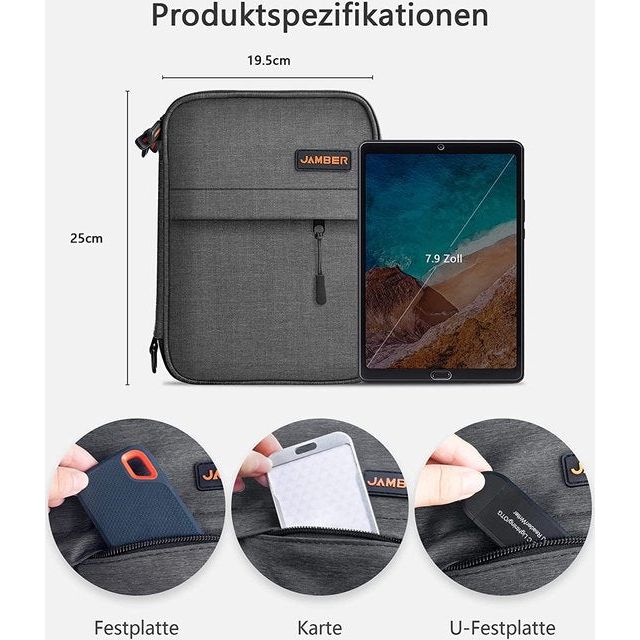 dubbellaagse kabelorganizer, tas, organizer, tas, kabelorganizer, reisagadgets, harde schijf-tas voor accessoires, mobiele telefoon, oplaadkabel, powerbanks, kabels, kaarten, mobiele telefoons enz, donkergrijs, Koffer