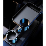 Autobekerhouder Uitbreidingsbakje Multifunctionele autobekerhouder Bevestigbaar bakje met 360° rotatie Afneembaar bakje Tafel Verstelbare basis