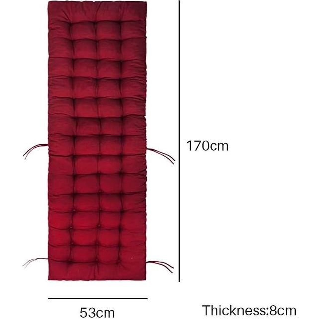 Tuinstoelkussen, schommelstoelkussen, stoelkussen, hoge rugleuning, rugkussen, tatamimat, relaxstoelen (alleen kussen, geen stoelen)