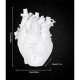 Hartvaas, anatomische bloempot, vazenhars, decoratieve bloemenvaas, vaasdecoratie voor woonkamer, slaapkamer, bruiloft, feest