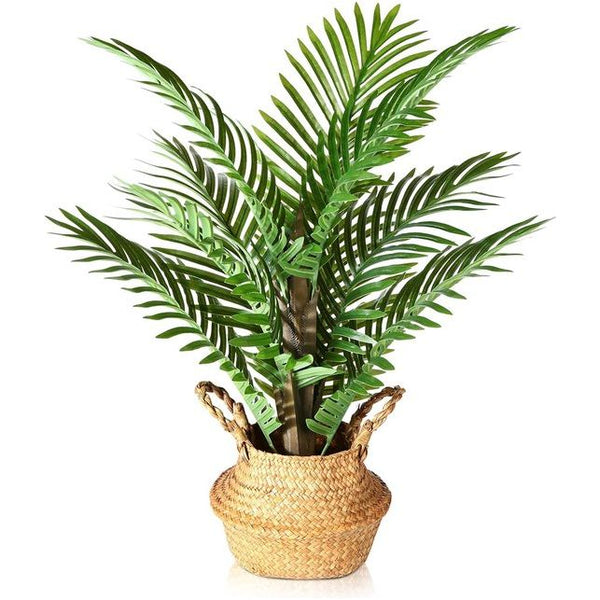 Kunstplant palm groot 70 cm kunstpalm nep plastic plant kunstplanten areca palm voor decoratieve woonkamer woning balkon kantoor (1 stuks)